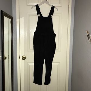 forever 21 black overalls